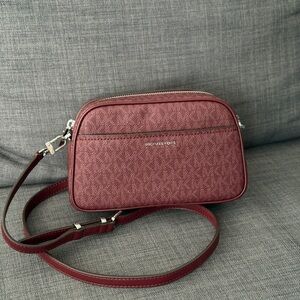 Michael Kors Wine Red Crossbody Bag